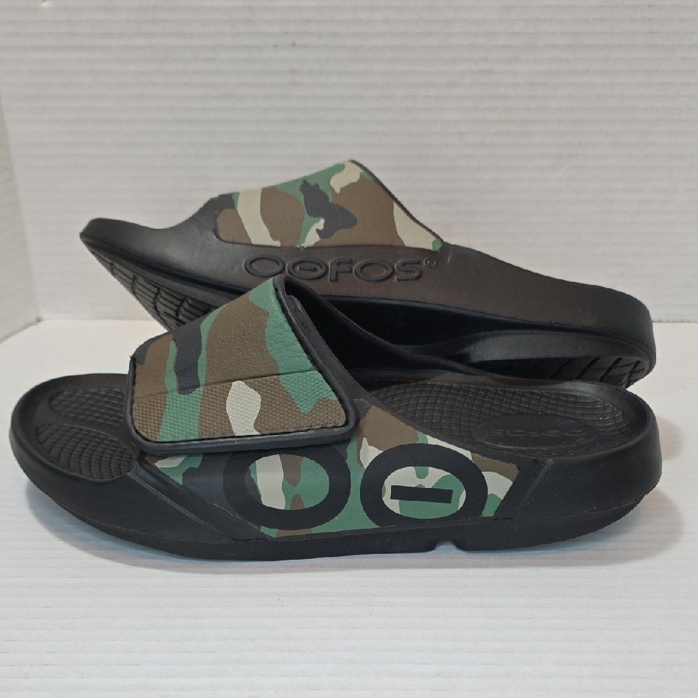 SOLD on eBay!! OOFOS OOahh Sport Flex Camo Strap Slide On Men